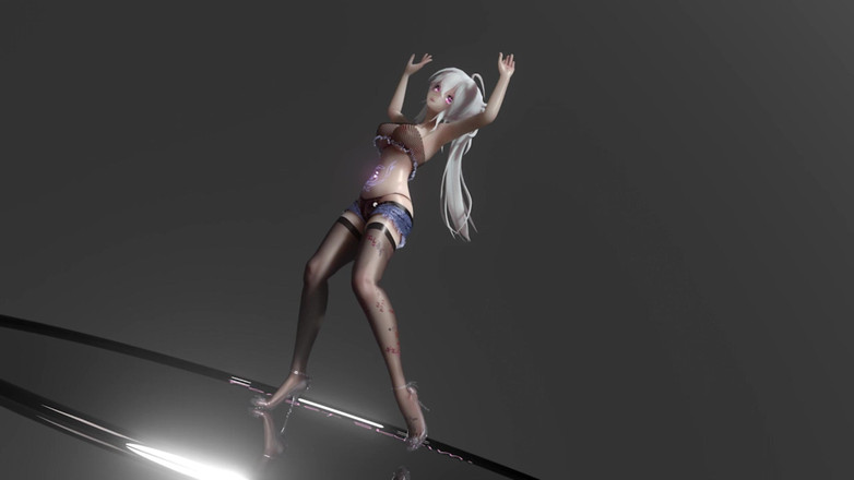 MikuMotion: Wiggle; Lewd Tattoos; Humiliation; Split-crotch Thongs; Shorts; Black Stockings; Explosive...