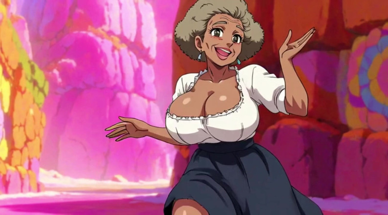 Huge Boobs: Big Boob Grans Dancing Animation
