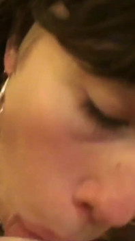 Slutty smoking stepsister fucks stepbrother after party