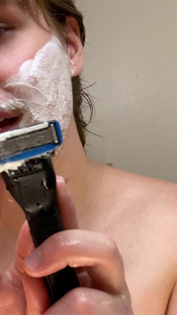First Time Shaving My Facial Hair