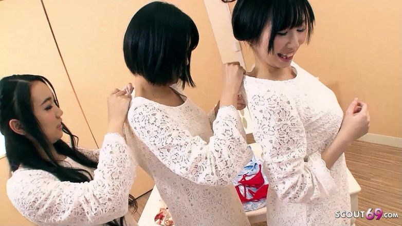 Asian porn collection: Japońska orgia sex orgia z szczerymi chudymi nastolatkami