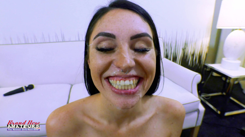 Brand New Amateurs: Pornstar Ashley Wolf gives instructional blowjob directions and swallows a...