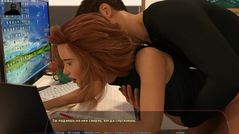3DXXXTEEN2 Cartoon: Girl sucks the guy's dick under the table in the...