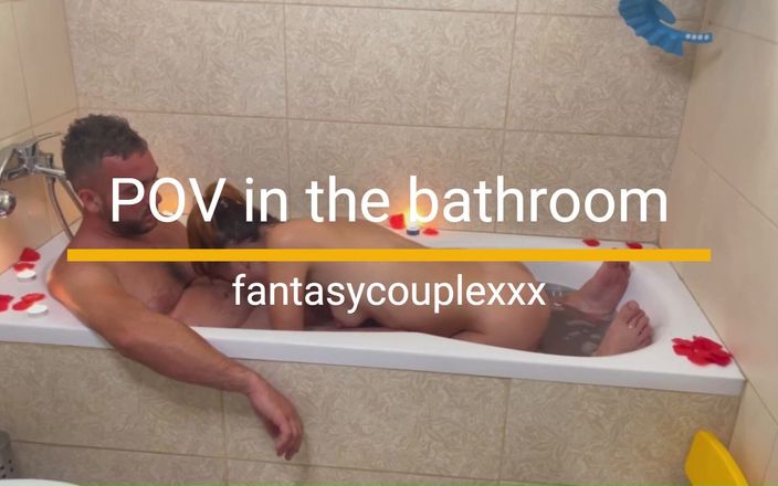Fantasy Couple XXX: POV. Blowjob in Bathroom. Cum in Mouth