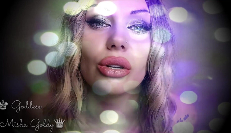 Goddess Misha Goldy: My strong gaze makes you dumb! Mesmerizing eye contact &amp; ASMR &amp;...