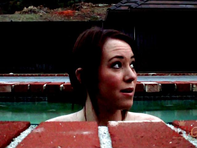 Ashley Shannon interviewed by the swimming pool (ATKIngdom)