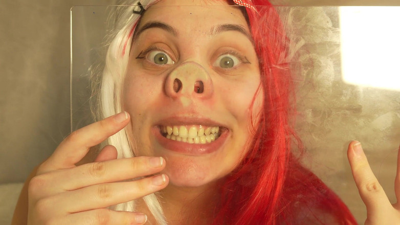 AmayaMori: Cabaran hidung babi - keseronokan sudut pandangan pertama kaca