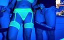 Farfalla wifeshare: Wife Sucks 2 Cocks in Neon Light. Threesome. Full Scene. Ep 4641