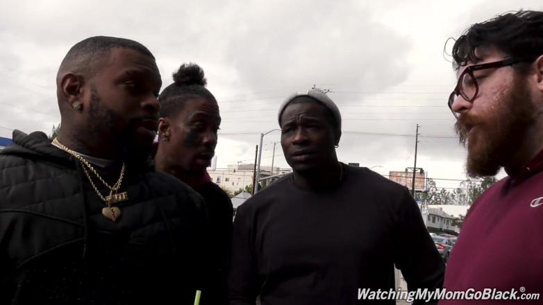 Watching My Mom Go Black: BBC slut stepmom Syren DeMer gets gangbanged by stepson's black...