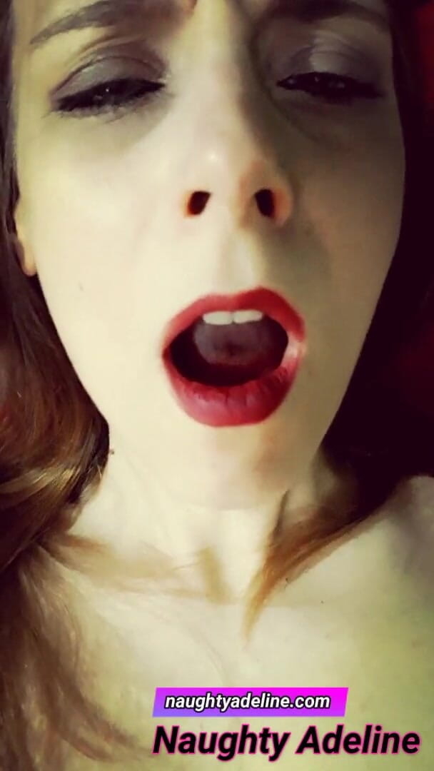 Naughty Adeline: Cum inside my pussy!