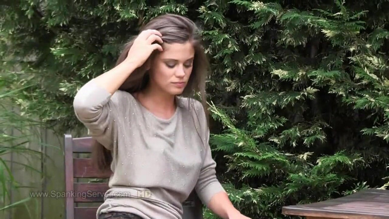 Spanking Server: Caprice outdoor whipping
