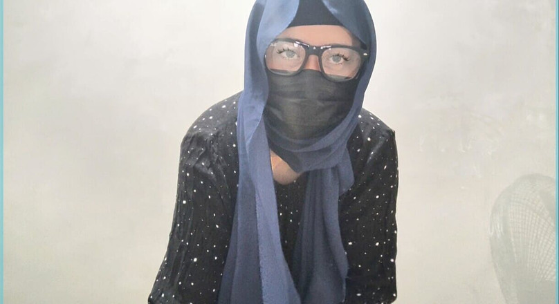 Indo Couple: Quente indonésia hijab modelo ao vivo solo