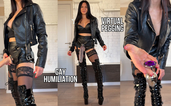 Princess Monica: POV: Humilhação gay e metendo em botas de látex