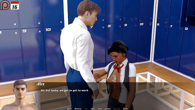 Dirty GamesXxX: Milfův příběh: špinavá MILFka dělá ošklivé věci v šatně - ep. 6