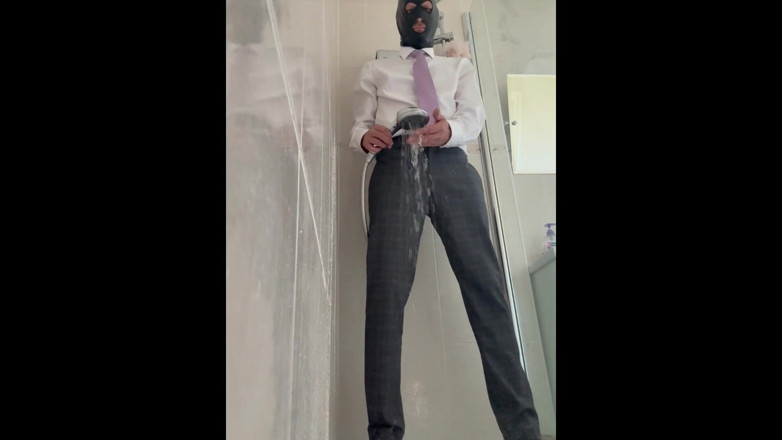 prostate_play: Prostate_play - Trans Doll Threesome with Clothed Shower