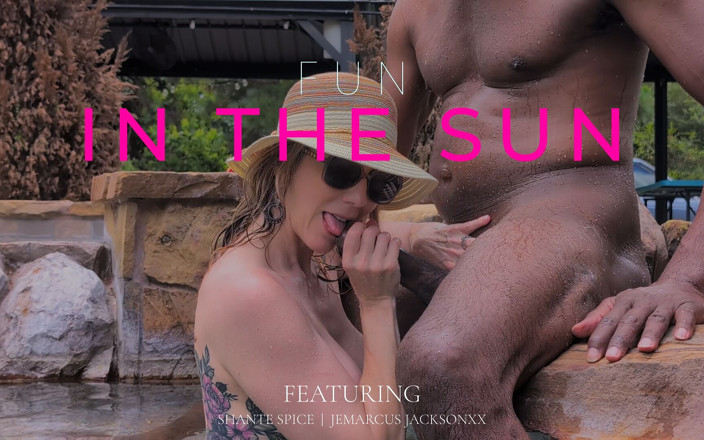 Shante Spice: In the Sun Poolside Fluffing and Playful Ride