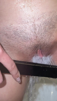 Creampie Collection! Showering My Pussy Close-up! Watch and Stick Out Your Tongue!