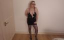 Horny vixen: Striptease in Black Pantyhose and Sexy Pvc