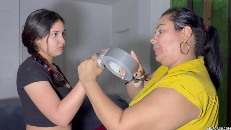 Selfgags Latina Bondage: Tamed by Duct Tape