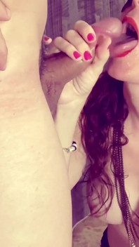 Intense Deepthroat for Lucky Boyfriend