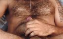 Josehairycum: Turkish Bear Masturbates Cum Spills on Hairy Skin