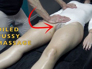 Markus Rokar Massage: Oiled pussy massage in massage room