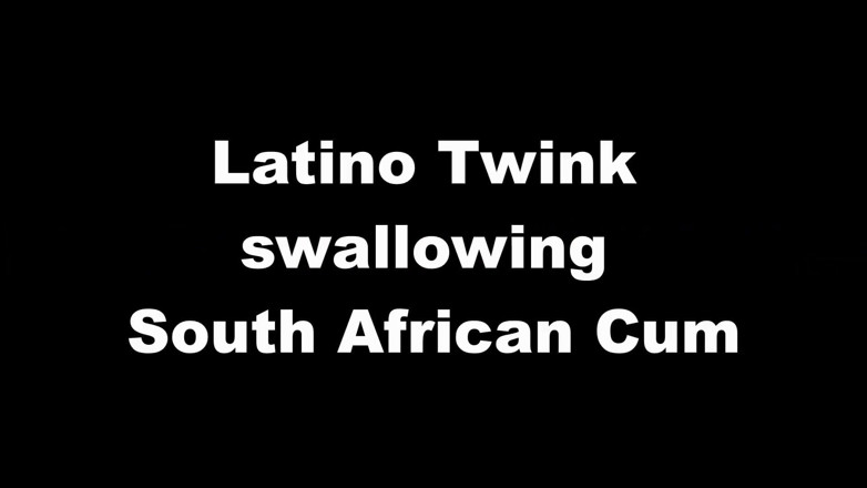 LeoTeenLatinos: Leo's interracial series: Latino Twink swallowing South African Cum