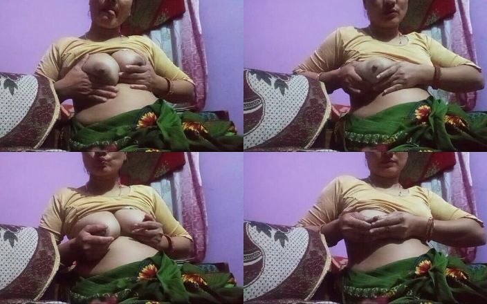 Sexy gunjan: 印度哥巨大的挤奶按摩和超级巨大的屁股