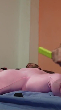 John Ballgagged in a Suit Pink Is Tickled 2 in 1 Version-feet, Cock, Nipples, Armpits