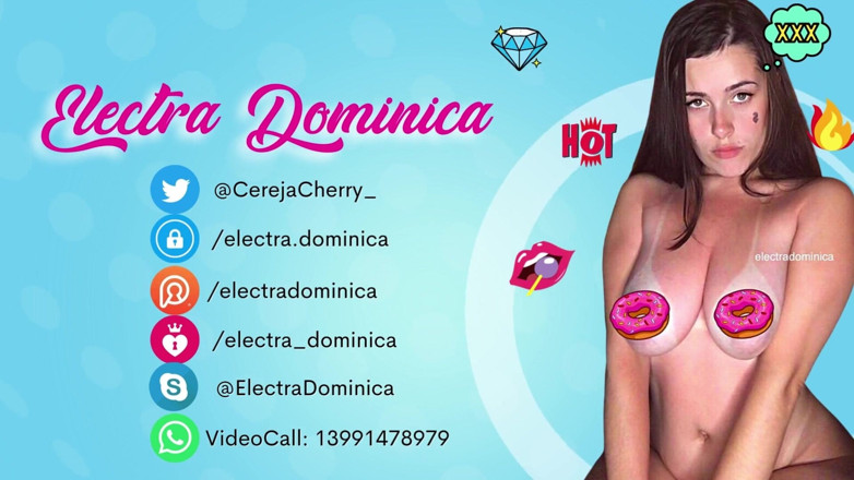 Electra Dominica: Very sexy waitress serving in a bar wearing only lingerie