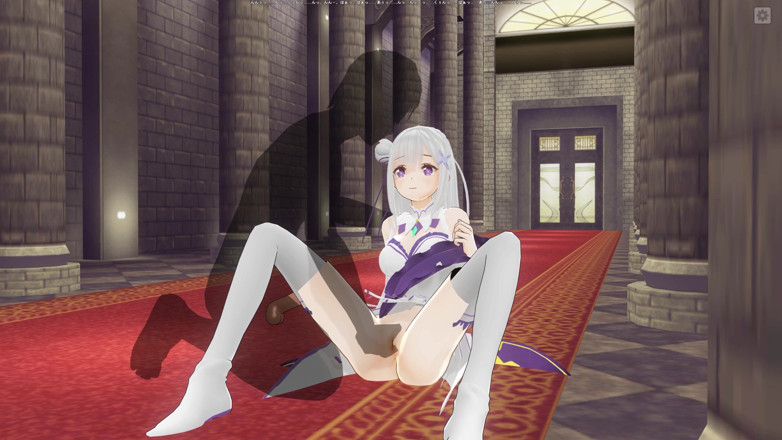 H3DC: 3D Hentai Emilia sente dedos na buceta