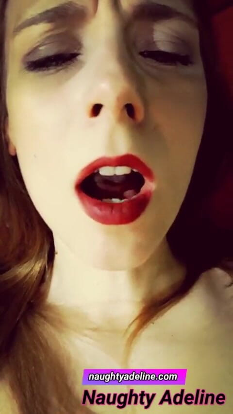 Naughty Adeline: Cum inside my pussy!