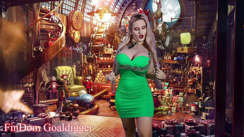 FinDom Goaldigger: "Transformation magique en noddybear pour une nouvelle année !"