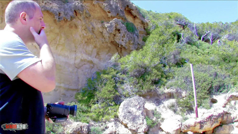 MMM100: Two hot pussies licking at the beach to attract cocks