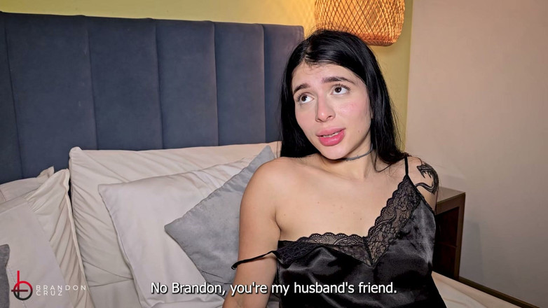 BrandonCruz82: Cuckolded fru får ett hårt knull från sin mans vän -...