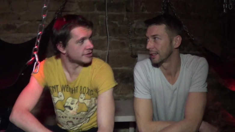 RAW FRENCH PIGS: Ryan fucked bareback by Esteban in backroom