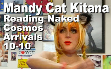 Cosmos naked readers: Mandy Cat Kitana läser naken kosmos kommer 1