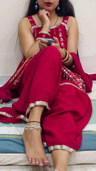 Indian Wife Video Call with Husband Seducing but Wife Cheats on a Husband While Having Sex with Devar in Hindi