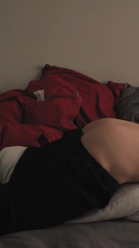 Morning Routine. Femboy Can't Help but Pillow Humping Imagining Your Tight Ass Filled with His Cum