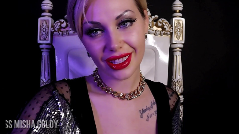 Goddess Misha Goldy: Kleine Verlierer wie Sie sollen nach sich selbst sauber machen!