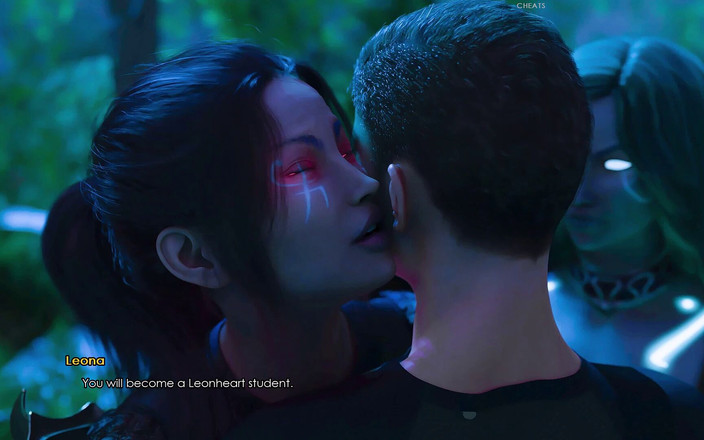 3D Cartoon Porn: Lust Academy 4 - Leona et Katrina se battent contre James après...