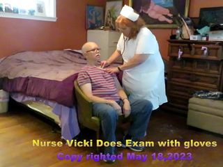 BBW nurse Vicki adventures with friends: Nurse Vital Signs and Oral Exam with Gloves - Requested Video