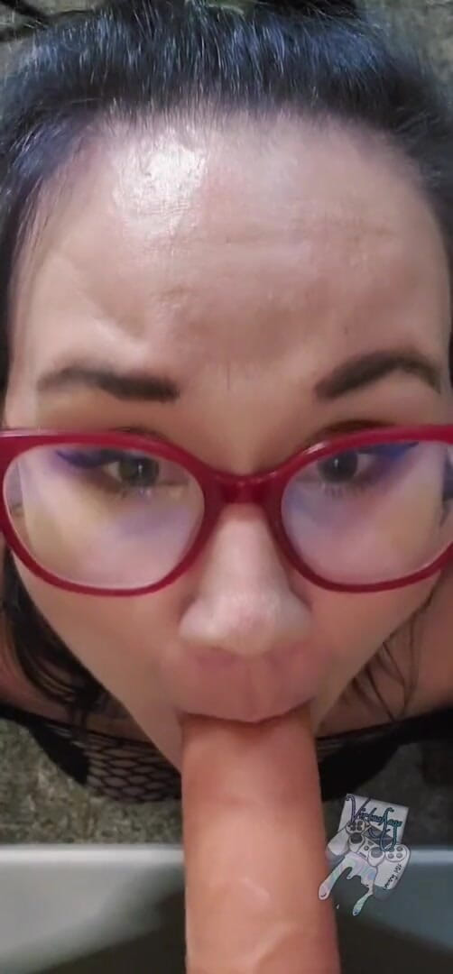 Margo May: BBW blowjob auf 9 zoll stoßenden dildo