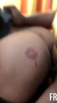 Officer Queen Rouge Sucks Huge Fat Black Cock