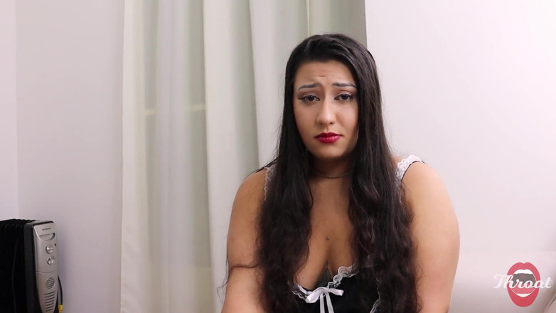 Lady Snow Brasil: BBW Maid Giving Her Boss a Blowjob