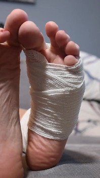 Hurn Ankle on Her Big Teen Foot, POV