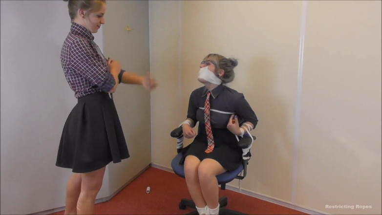 Restricting Ropes: Luna Grey &amp; Violet Haze - corporate bitches payback hD