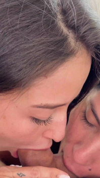Can I Join? 18-year-old Stepdaughter Discovers Her Stepmom Fucking and Joins the Family Threesome!
