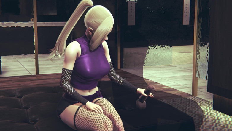 Waifu club 3D: Ino Yamanaka te masturbará la polla si te pregunta