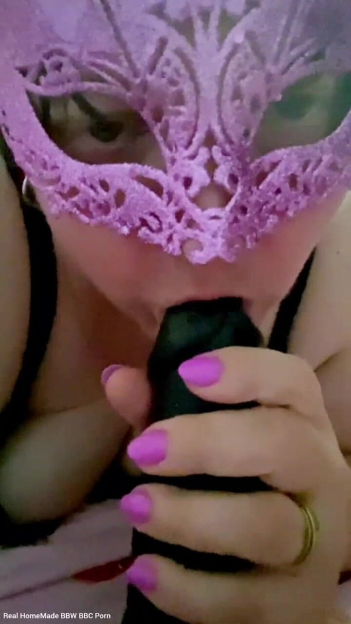 Real homemade BBW BBC porn: Blow Job Practice Sucking BBC